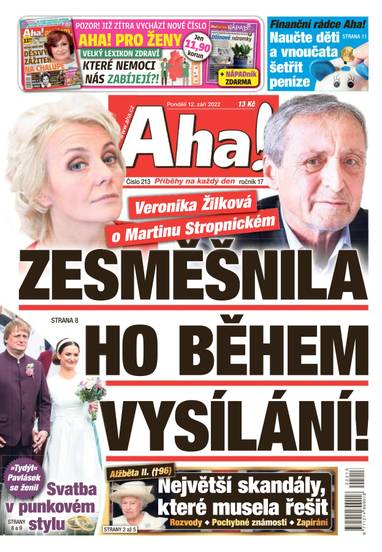 Aha! - 12.9.2022 - CZECH NEWS CENTER a. s.
