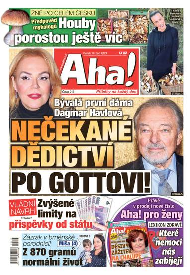 Aha! - 16.9.2022 - CZECH NEWS CENTER a. s.