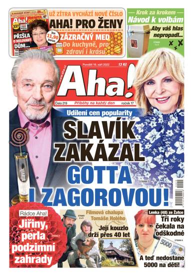 Aha! - 19.9.2022 - CZECH NEWS CENTER a. s.