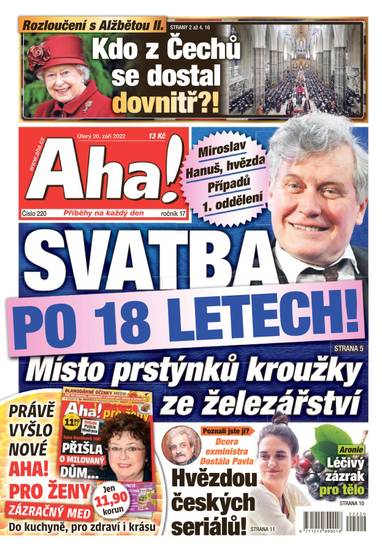 Aha! - 20.9.2022 - CZECH NEWS CENTER a. s.