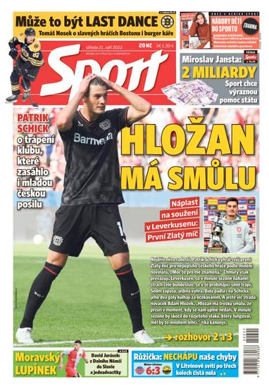Sport - 21.9.2022 - CZECH NEWS CENTER a. s.