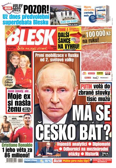 BLESK - 22.9.2022 - CZECH NEWS CENTER a. s.