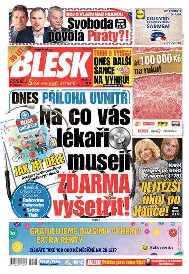 BLESK - 26.9.2022 - CZECH NEWS CENTER a. s.