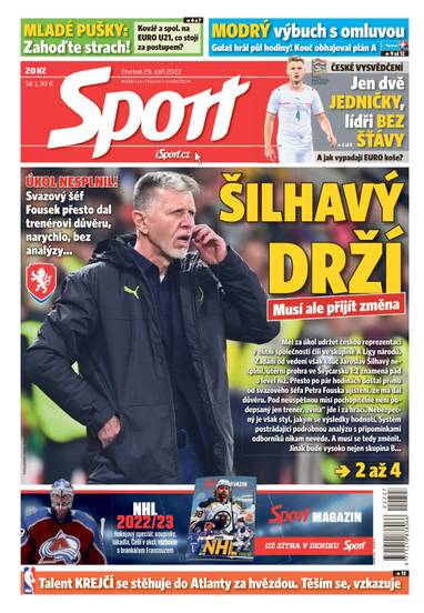 Sport - 29.9.2022 - CZECH NEWS CENTER a. s.