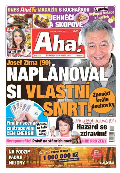 Aha! - 6.10.2022 - CZECH NEWS CENTER a. s.