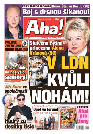 Aha! - 15.10.2022 - CZECH NEWS CENTER a. s.