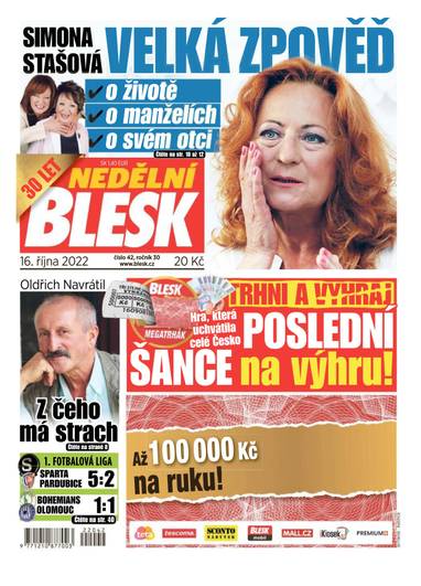 NEDĚLNÍ BLESK - 42/2022 - CZECH NEWS CENTER a. s.