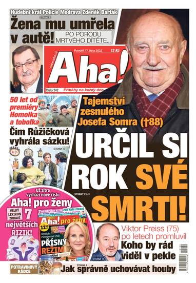 Aha! - 17.10.2022 - CZECH NEWS CENTER a. s.