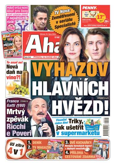 Aha! - 19.10.2022 - CZECH NEWS CENTER a. s.