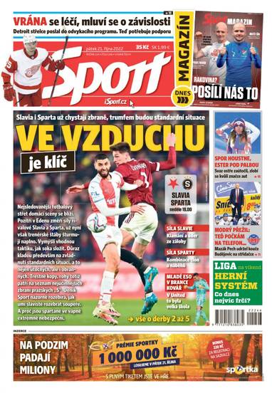 Sport - 21.10.2022 - CZECH NEWS CENTER a. s.