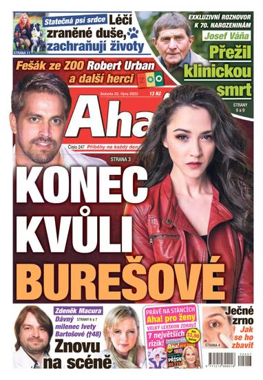 Aha! - 22.10.2022 - CZECH NEWS CENTER a. s.