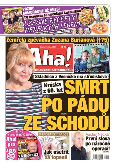 Aha! - 26.10.2022 - CZECH NEWS CENTER a. s.