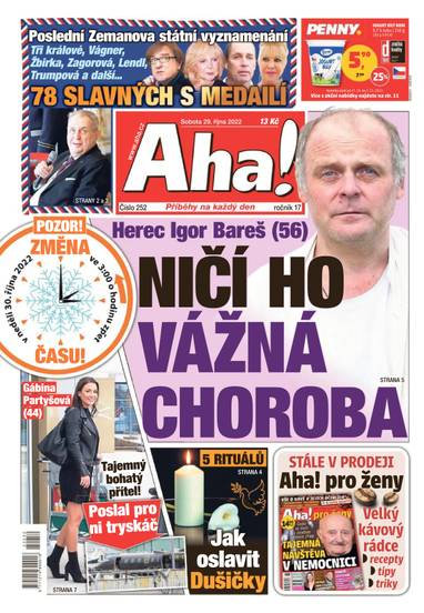 Aha! - 29.10.2022 - CZECH NEWS CENTER a. s.