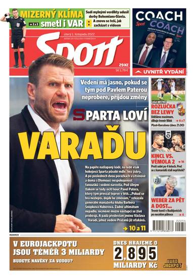 Sport - 1.11.2022 - CZECH NEWS CENTER a. s.
