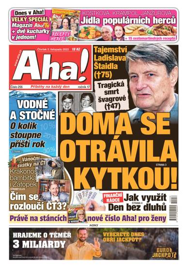 Aha! - 3.11.2022 - CZECH NEWS CENTER a. s.