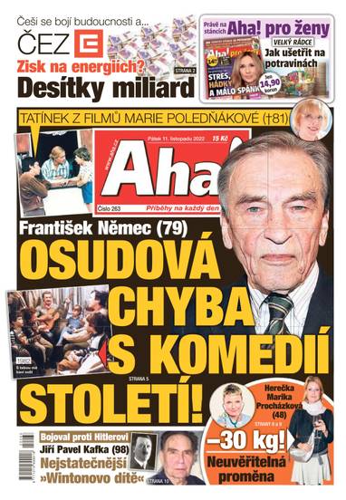 Aha! - 11.11.2022 - CZECH NEWS CENTER a. s.