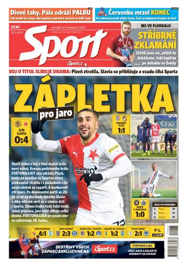 Sport - 14.11.2022 - CZECH NEWS CENTER a. s.