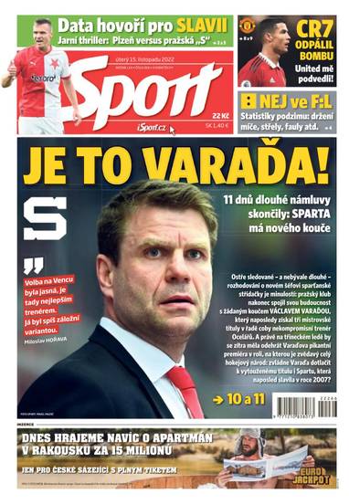 Sport - 15.11.2022 - CZECH NEWS CENTER a. s.
