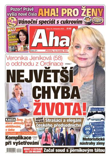 Aha! - 22.11.2022 - CZECH NEWS CENTER a. s.