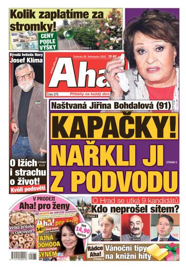 Aha! - 26.11.2022 - CZECH NEWS CENTER a. s.
