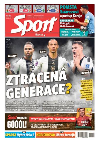 Sport - 3.12.2022 - CZECH NEWS CENTER a. s.