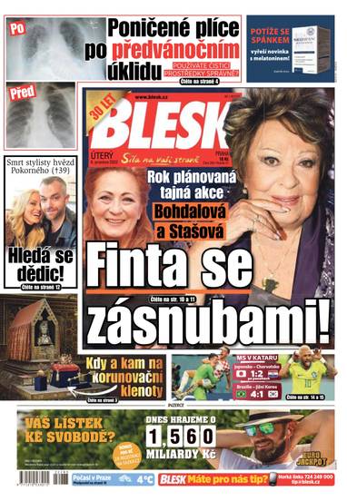 BLESK - 6.12.2022 - CZECH NEWS CENTER a. s.