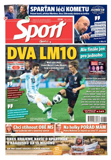 Sport - 13.12.2022 - CZECH NEWS CENTER a. s.