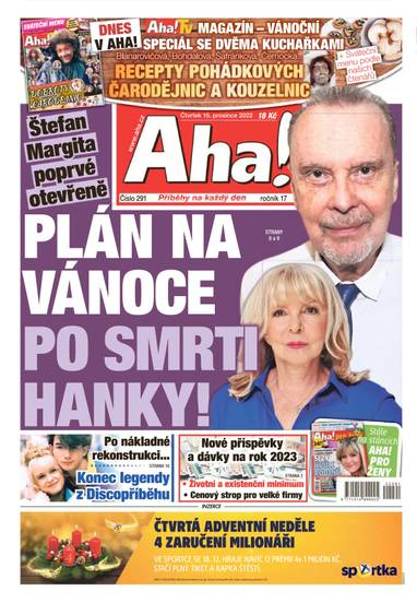 Aha! - 15.12.2022 - CZECH NEWS CENTER a. s.