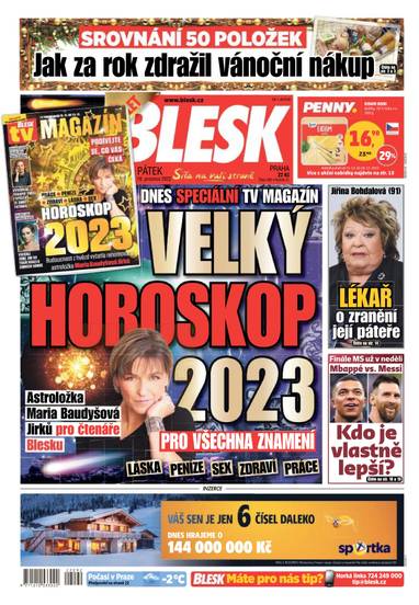 BLESK - 16.12.2022 - CZECH NEWS CENTER a. s.