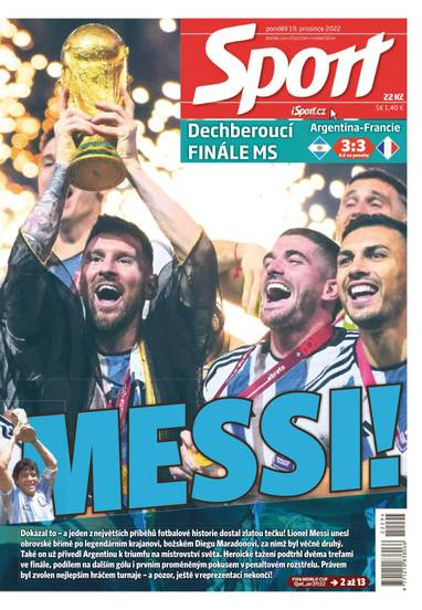 Sport - 19.12.2022 - CZECH NEWS CENTER a. s.