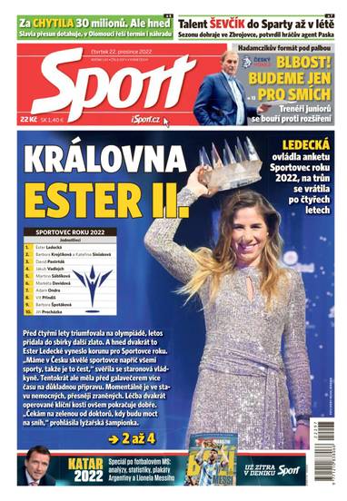 Sport - 22.12.2022 - CZECH NEWS CENTER a. s.