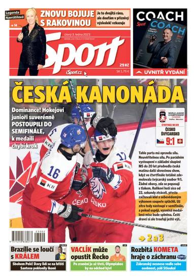 Sport - 3.1.2023 - CZECH NEWS CENTER a. s.