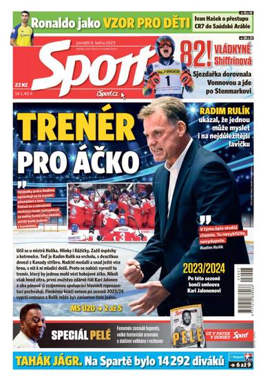 Sport - 9.1.2023 - CZECH NEWS CENTER a. s.