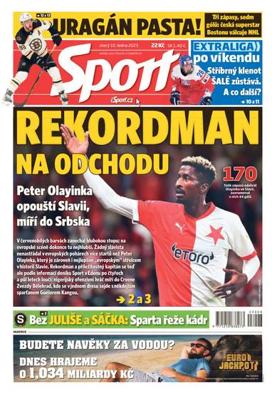 Sport - 10.1.2023 - CZECH NEWS CENTER a. s.