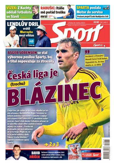 Sport - 18.1.2023 - CZECH NEWS CENTER a. s.
