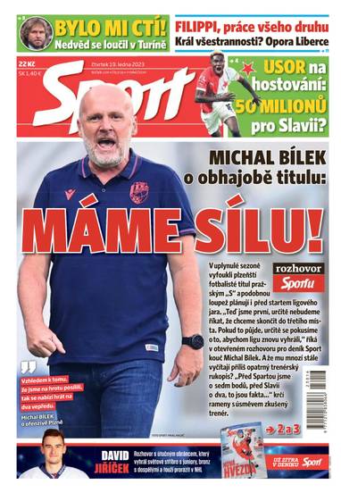 Sport - 19.1.2023 - CZECH NEWS CENTER a. s.