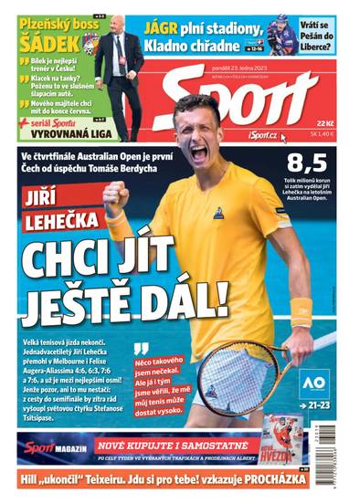 Sport - 23.1.2023 - CZECH NEWS CENTER a. s.