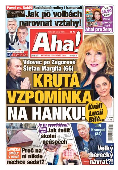 Aha! - 27.1.2023 - CZECH NEWS CENTER a. s.