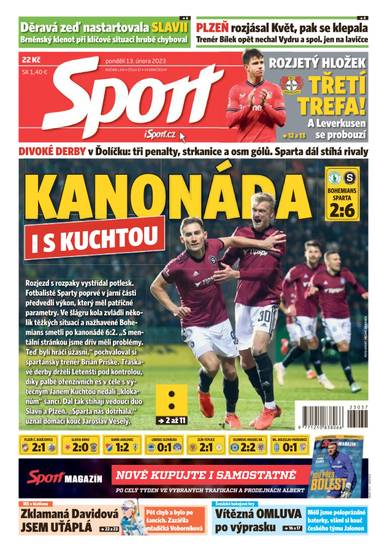 Sport - 13.2.2023 - CZECH NEWS CENTER a. s.