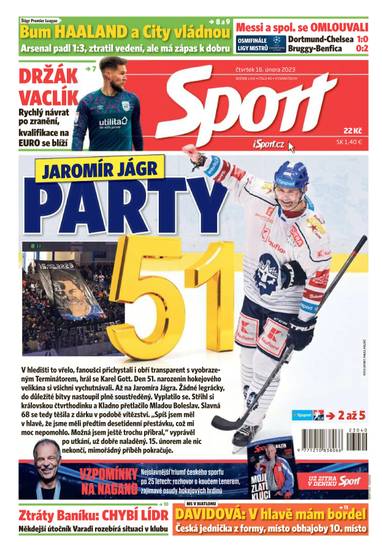 Sport - 16.2.2023 - CZECH NEWS CENTER a. s.