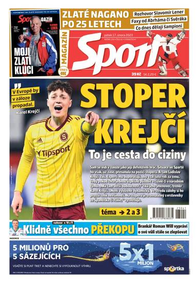 Sport - 17.2.2023 - CZECH NEWS CENTER a. s.