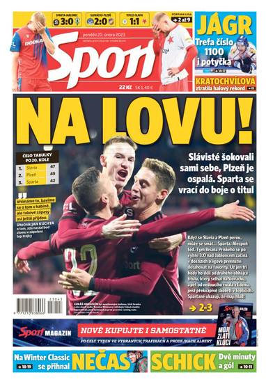 Sport - 20.2.2023 - CZECH NEWS CENTER a. s.