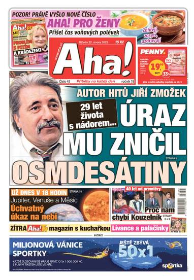 Aha! - 22.2.2023 - CZECH NEWS CENTER a. s.