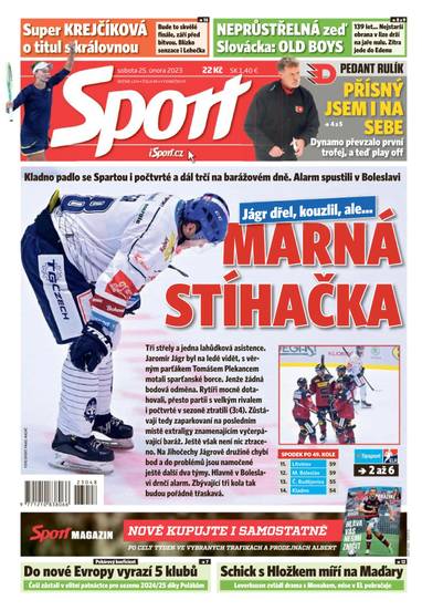 Sport - 25.2.2023 - CZECH NEWS CENTER a. s.