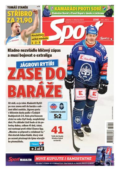Sport - 4.3.2023 - CZECH NEWS CENTER a. s.