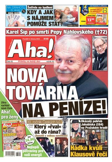 Aha! - 6.3.2023 - CZECH NEWS CENTER a. s.
