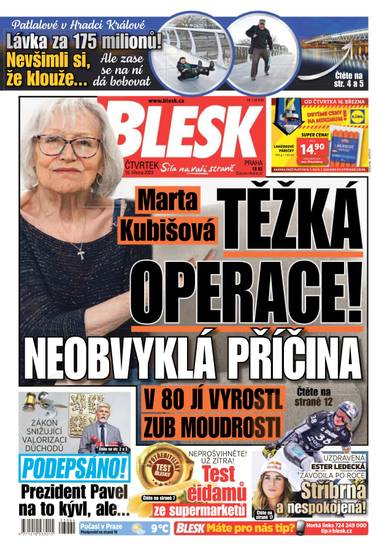 BLESK - 16.3.2023 - CZECH NEWS CENTER a. s.