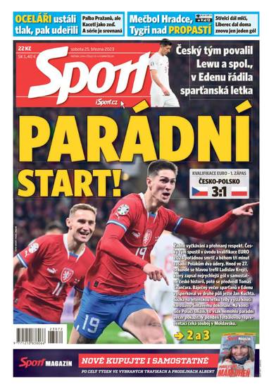 Sport - 25.3.2023 - CZECH NEWS CENTER a. s.