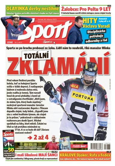 Sport - 30.3.2023 - CZECH NEWS CENTER a. s.