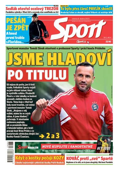 Sport - 8.4.2023 - CZECH NEWS CENTER a. s.